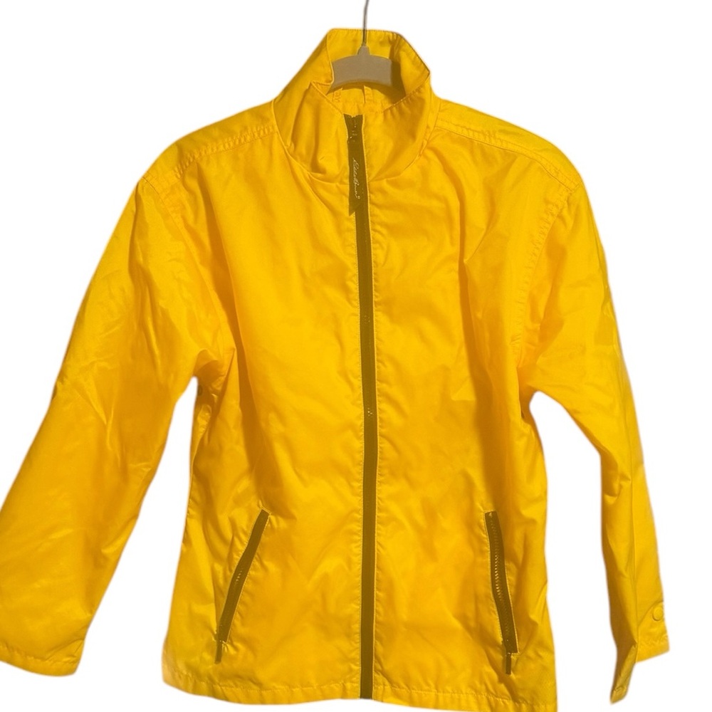 Eddie Bauer Yellow Raincoat Like-New Size XS